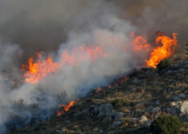 Κρήτη – Αγία Πελαγία: Μεγάλη φωτιά απειλεί  σπίτια και επιχειρήσεις
