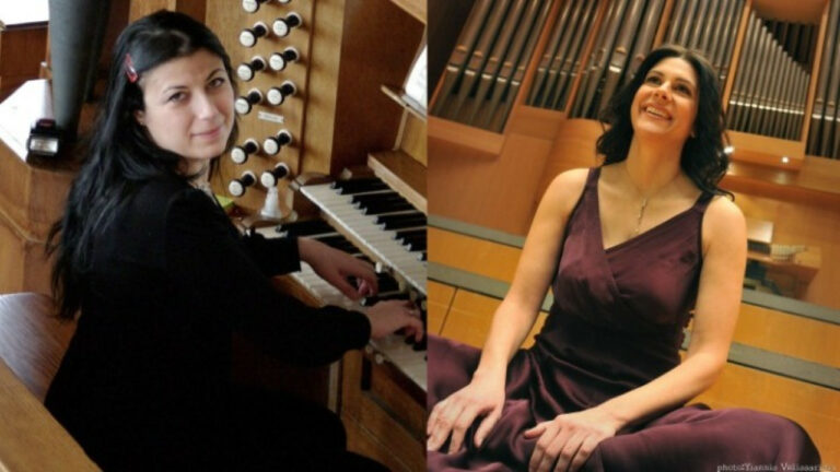 Οι δύο κορυφαίες οργανίστες Ουρανία Γκάσιου και Ελένη Κεβεντσίδου στο Royal Festival Hall
